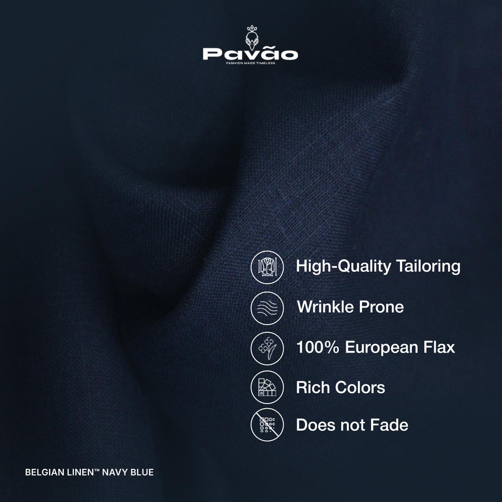 Belgian Linen™ Shirt NAVY BLUE