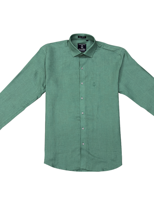 Green shirt on a white background