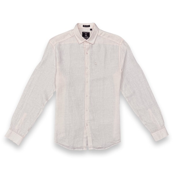100% Linen Shirt Baby Pink