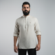 Belgian Linen™ Kurta Biege