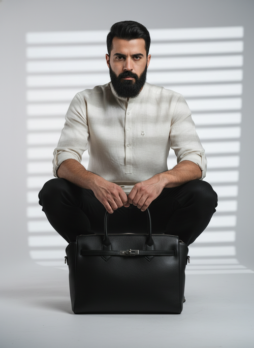 Belgian Linen™ Kurta Biege