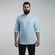 Belgian Linen™ Kurta Blue