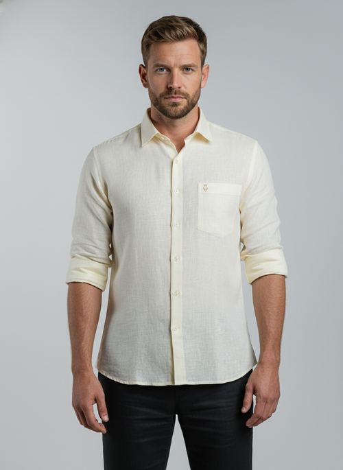 Belgian Linen™ Shirt Cream