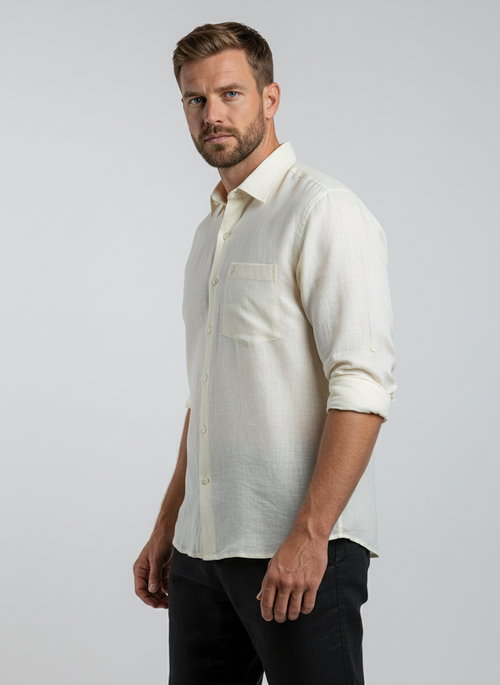Belgian Linen™ Shirt Cream