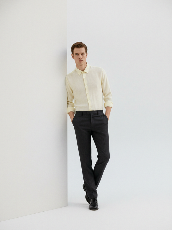 100% Linen Shirt Cream