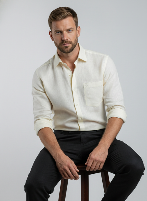 Belgian Linen™ Shirt Cream