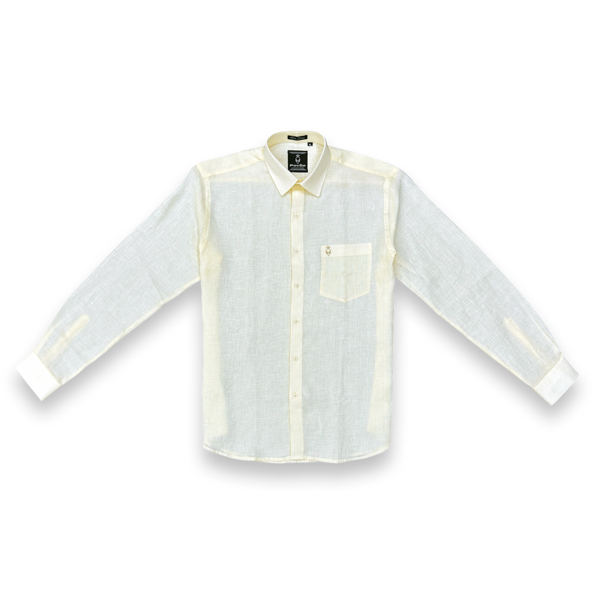 Cream Linen Shirt on a white background