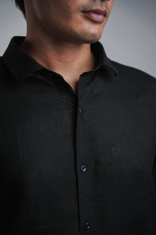Belgian Linen™ Shirt BLACK