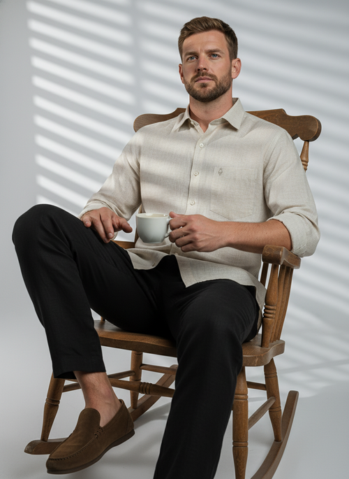 Belgian Linen™ Shirt DARK BIEGE