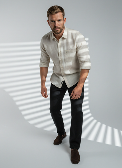 Belgian Linen™ Shirt DARK BIEGE