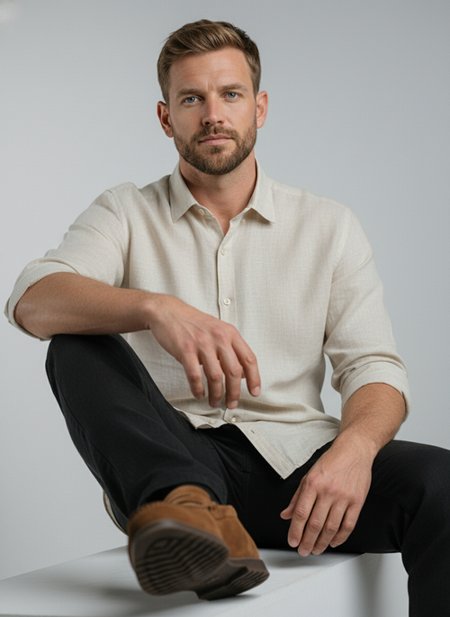 Belgian Linen™ Shirt DARK BIEGE