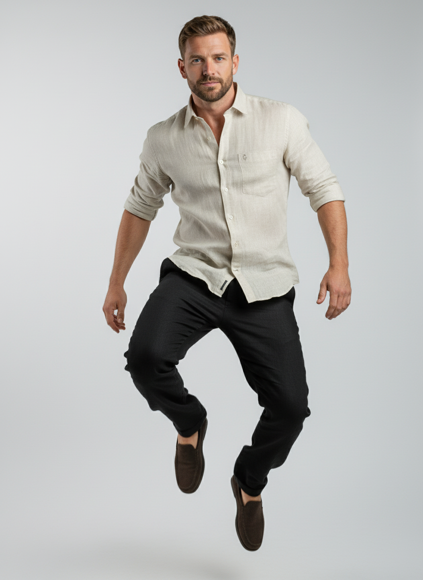 Belgian Linen™ Shirt DARK BIEGE