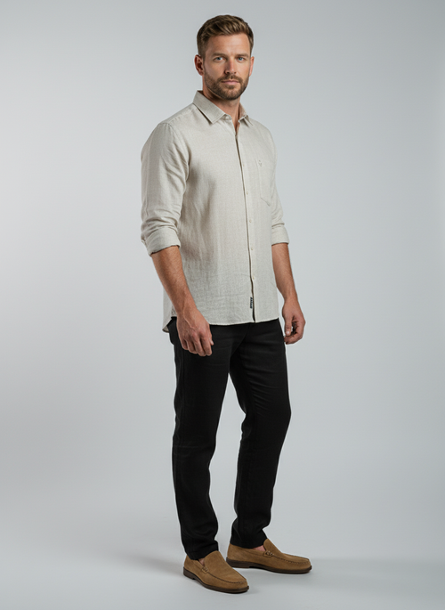 Belgian Linen™ Shirt DARK BIEGE