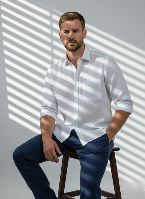Belgian Linen™ Shirt LIGHT BLUE