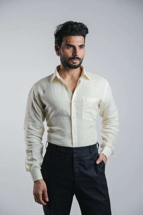 Belgian Linen™ Shirt Cream