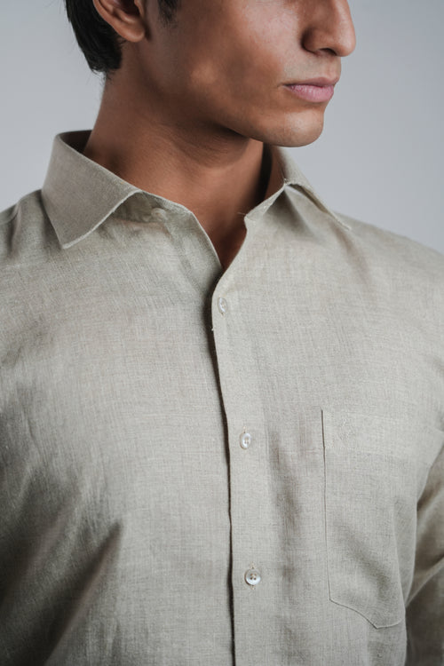 Belgian Linen™ Shirt DARK BIEGE