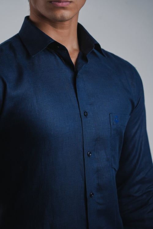 Belgian Linen™ Shirt NAVY BLUE