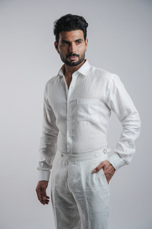 Belgian Linen™ Shirt WHITE