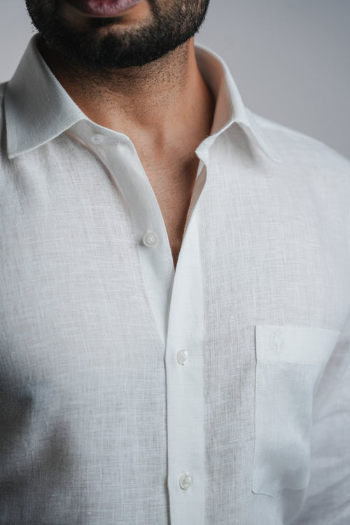 Belgian Linen™ Shirt WHITE