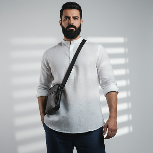 Belgian Linen™ Kurta White