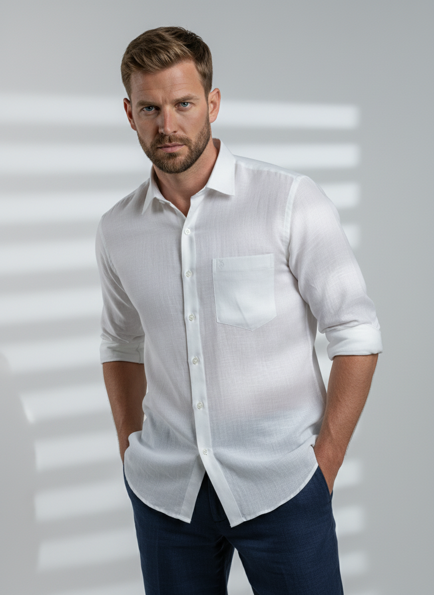 Belgian Linen™ Shirt WHITE