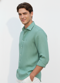 100% Linen Shirt SeaFoam Green